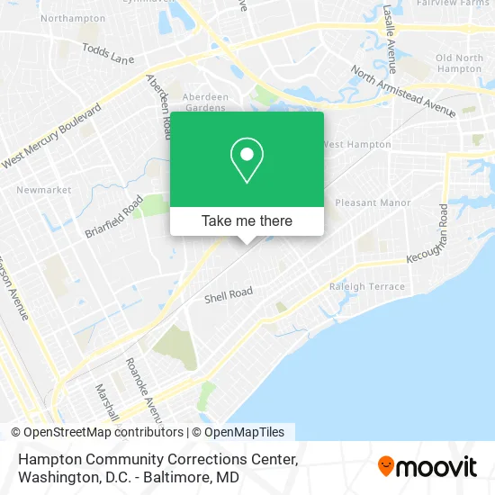 Hampton Community Corrections Center map