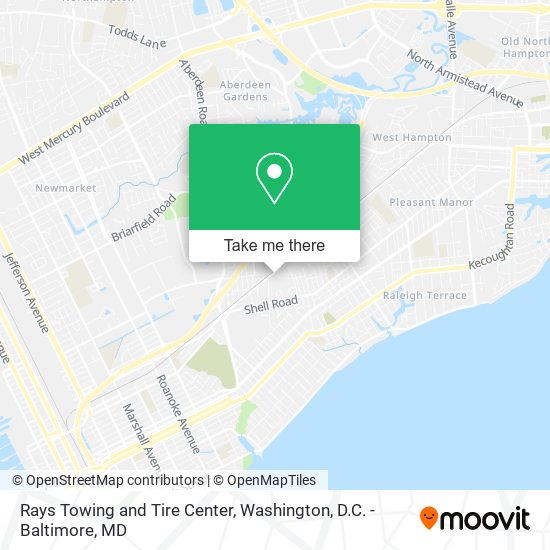 Mapa de Rays Towing and Tire Center