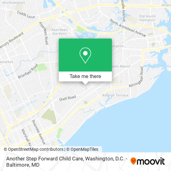 Another Step Forward Child Care map