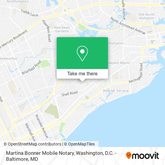 Mapa de Martina Bonner Mobile Notary