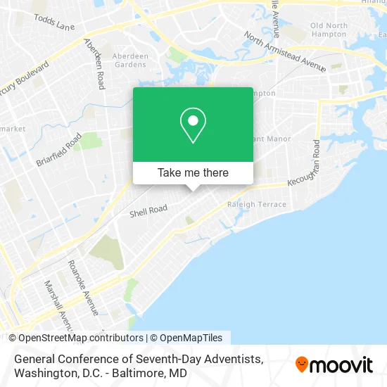 General Conference of Seventh-Day Adventists map
