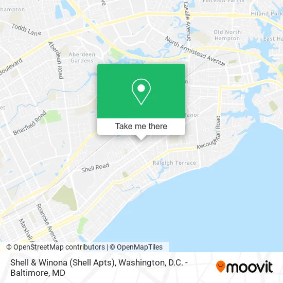Shell & Winona (Shell Apts) map