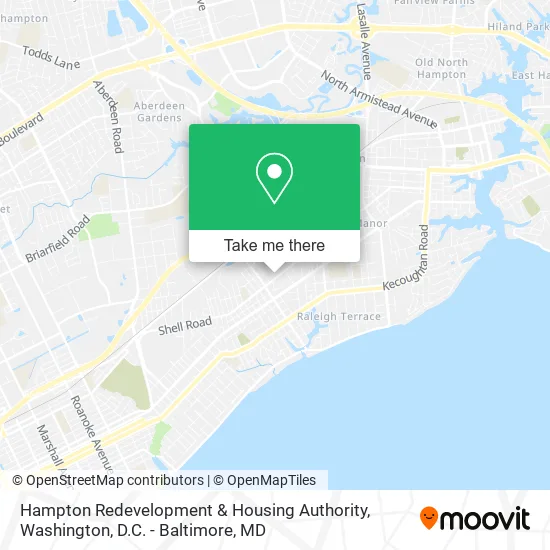 Hampton Redevelopment & Housing Authority map