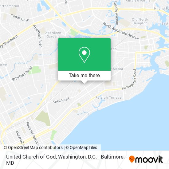Mapa de United Church of God