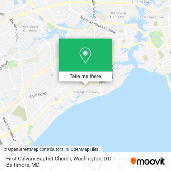 First Calvary Baptist Church map