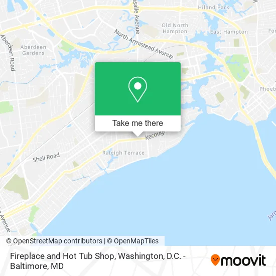 Fireplace and Hot Tub Shop map