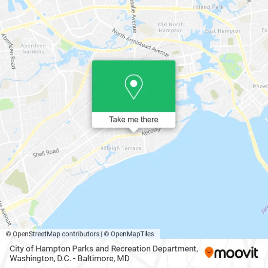 City of Hampton Parks and Recreation Department map