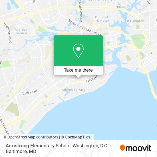 Armstrong Elementary School map