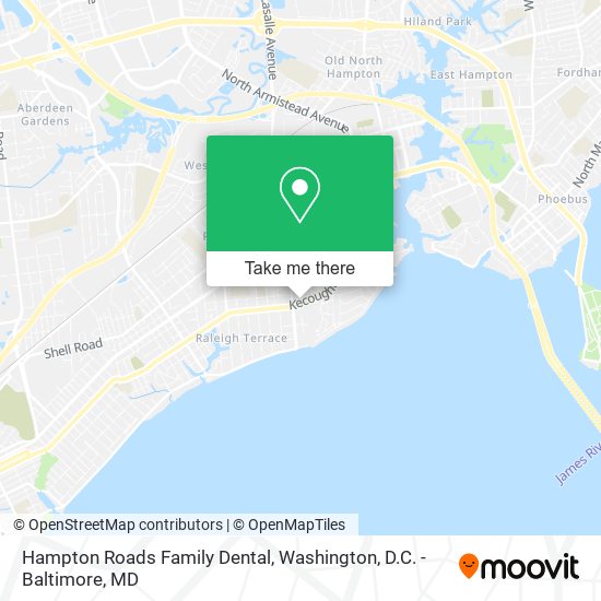 Mapa de Hampton Roads Family Dental