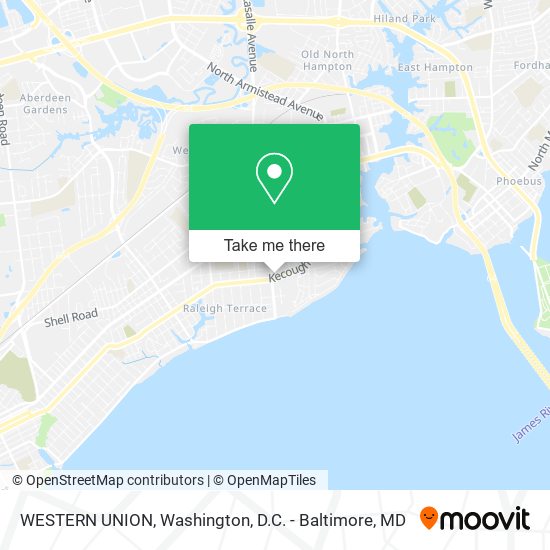 WESTERN UNION map