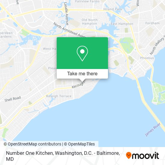 Number One Kitchen map