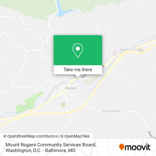 Mapa de Mount Rogers Community Services Board