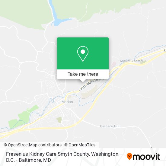 Fresenius Kidney Care Smyth County map