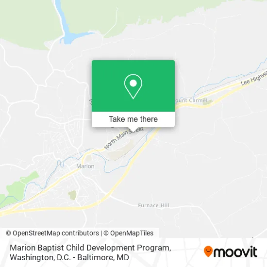 Marion Baptist Child Development Program map