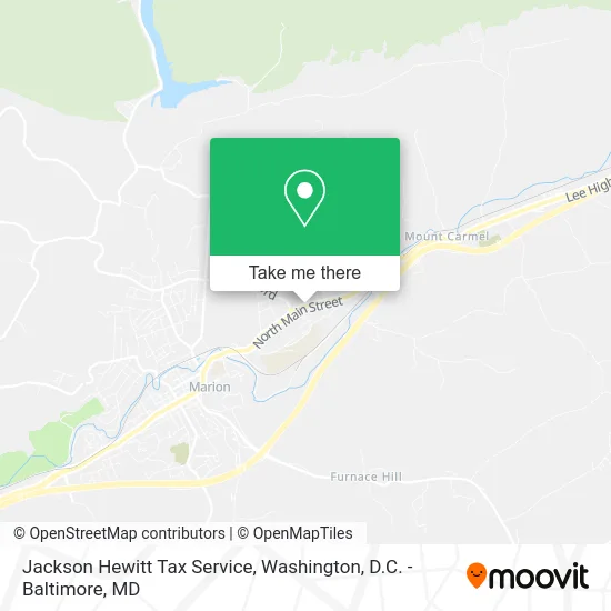Jackson Hewitt Tax Service map