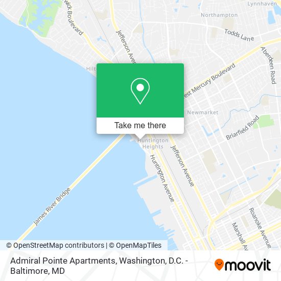 Mapa de Admiral Pointe Apartments