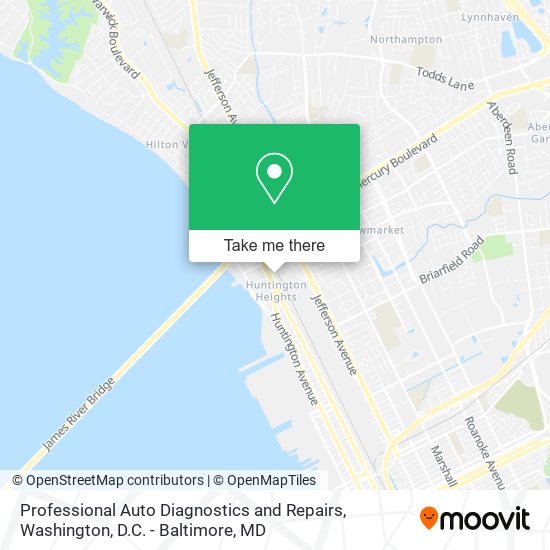 Professional Auto Diagnostics and Repairs map