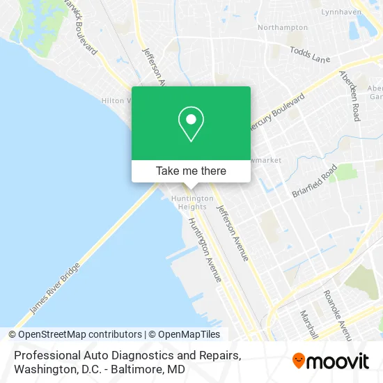 Professional Auto Diagnostics and Repairs map