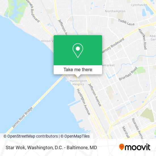 Star Wok map
