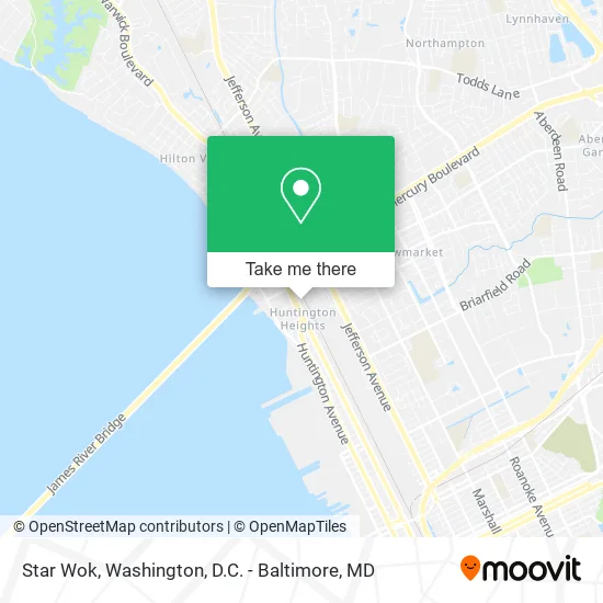 Star Wok map