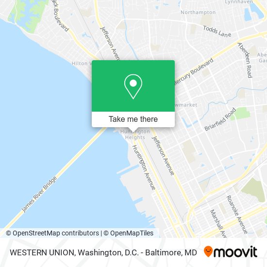 WESTERN UNION map