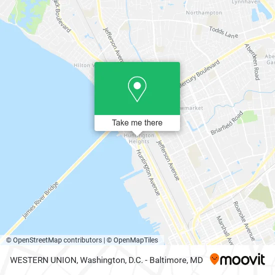 WESTERN UNION map