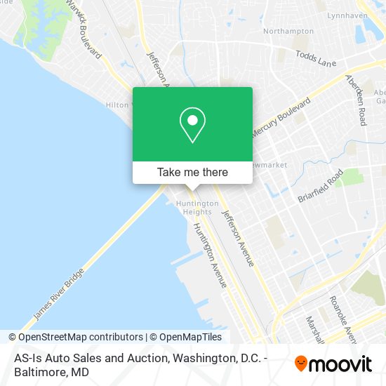 AS-Is Auto Sales and Auction map