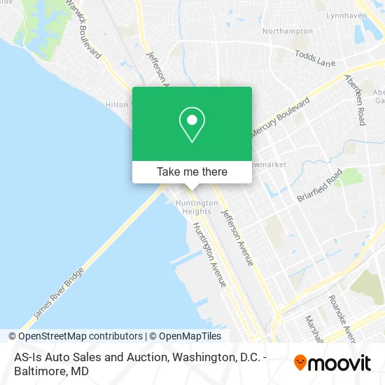 AS-Is Auto Sales and Auction map