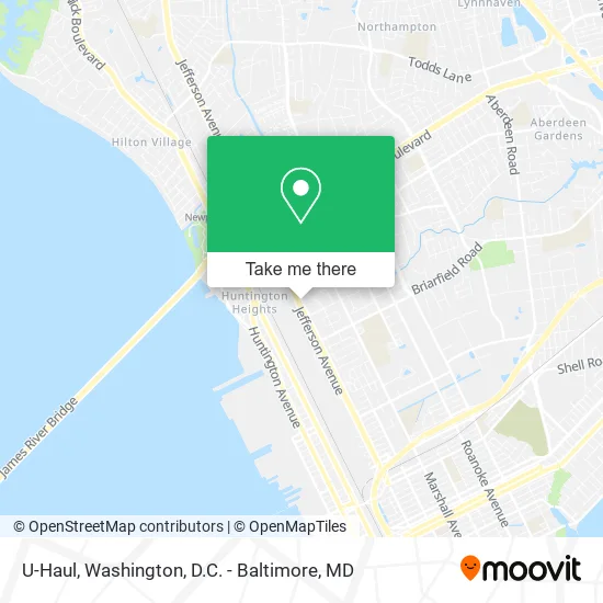 U-Haul map
