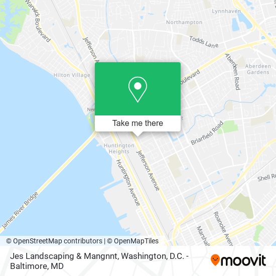 Jes Landscaping & Mangnnt map