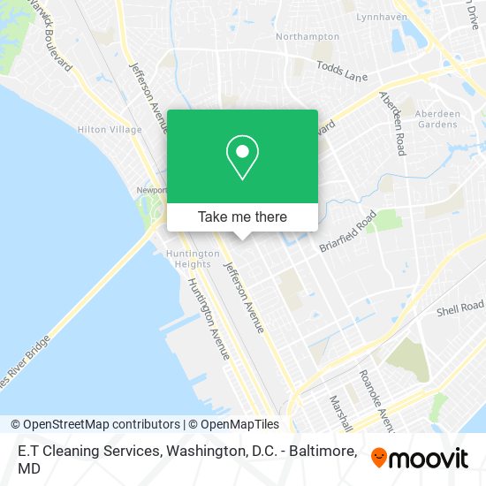 Mapa de E.T Cleaning Services