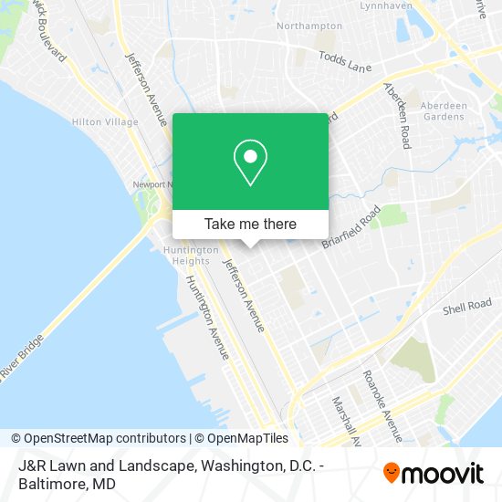 J&R Lawn and Landscape map