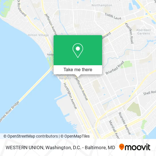 WESTERN UNION map