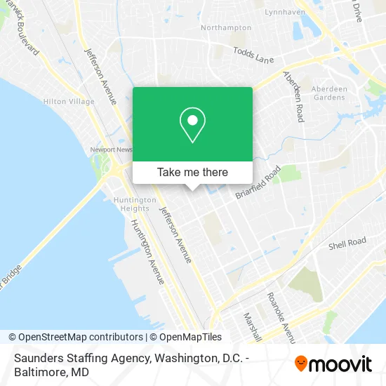 Saunders Staffing Agency map