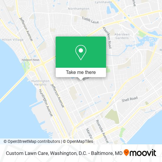 Custom Lawn Care map