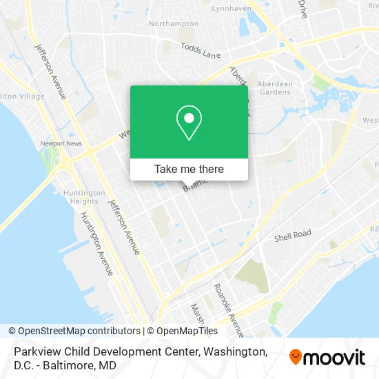 Parkview Child Development Center map
