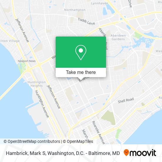 Hambrick, Mark S map