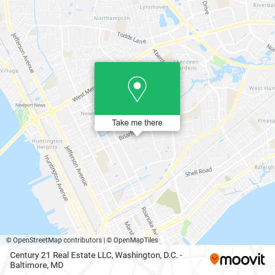 Mapa de Century 21 Real Estate LLC