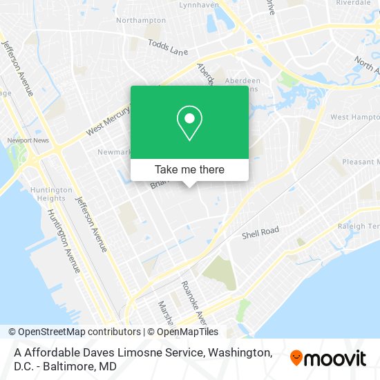 Mapa de A Affordable Daves Limosne Service