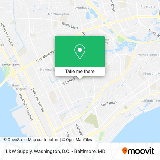 Mapa de L&W Supply