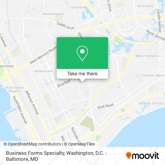 Business Forms Specialty map