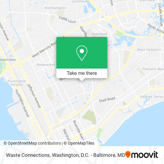 Waste Connections map