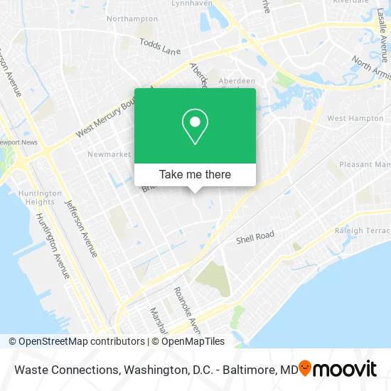Waste Connections map