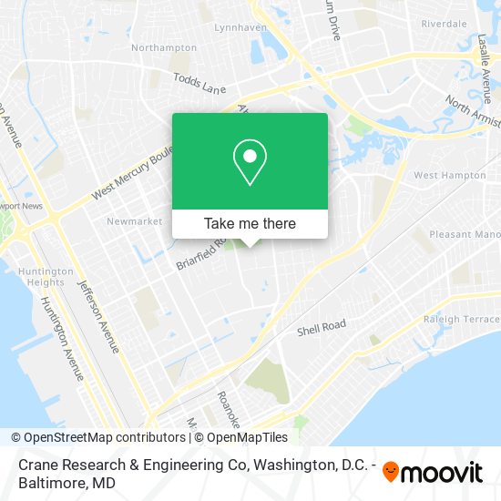 Mapa de Crane Research & Engineering Co