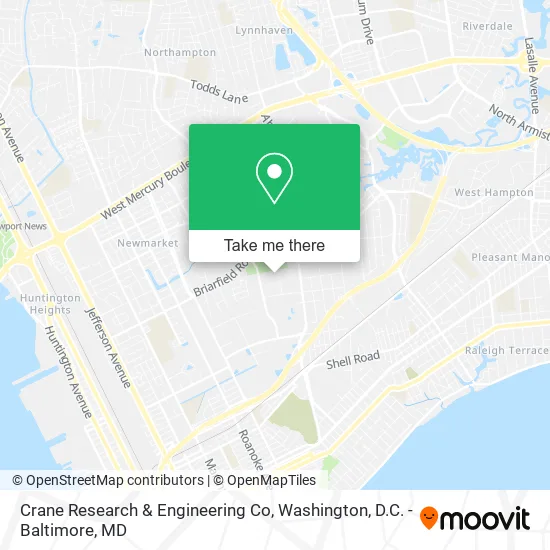Crane Research & Engineering Co map