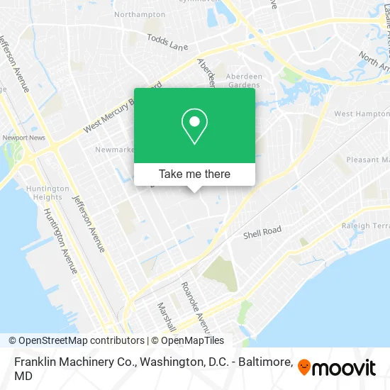 Franklin Machinery Co. map