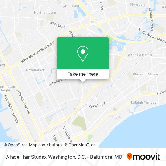 Aface Hair Studio map