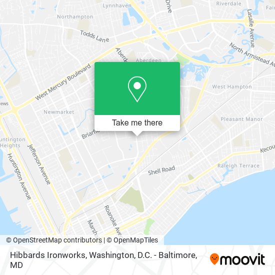 Hibbards Ironworks map