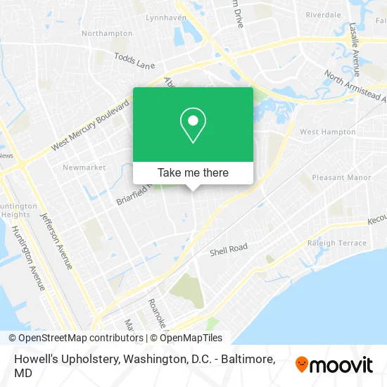 Howell's Upholstery map