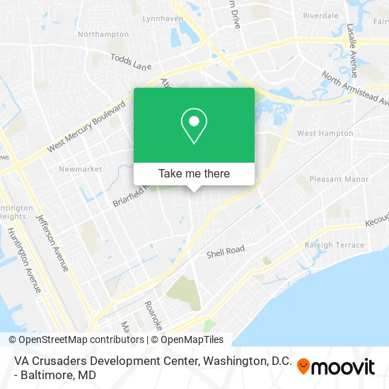 VA Crusaders Development Center map